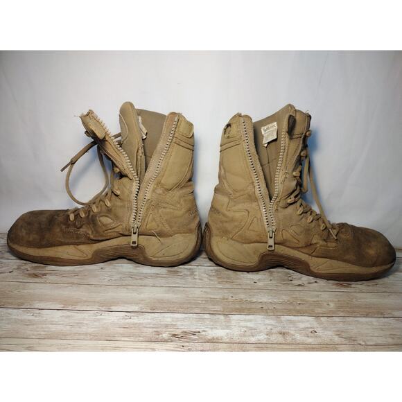 Reebok 8" Rapid Response Desert Tan Boots Zip-Side Composite Toe RB8894 10M - Picture 14 of 16
